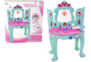 Kaptafel kind - mintkleurig - 73x43.5x31.5 cm - met accessoires