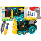 Speelgoed locomotief - groen - 27.5x18x13.5 cm - dyi