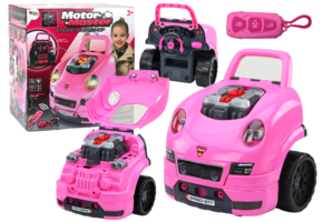 Automotor speelgoed - roze - 47 x 40 x 39 cm - DIY-kit