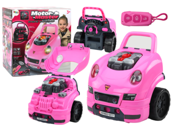 Automotor speelgoed - roze - 47 x 40 x 39 cm - DIY-kit