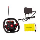 Bestuurbare auto - blauw - 33.5 x 14.5 x 9 cm - licht en geluid