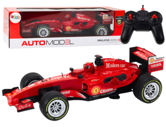 Bestuurbare auto - rood - 37 x 16 x 10 cm - licht en geluid