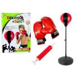 Boksset kind - zwart/rood - 124 x 40 cm - zelfoprichtend