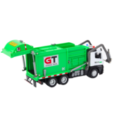 Vuilniswagen speelgoed - groen - 31 x 13 x 8 cm - educatief