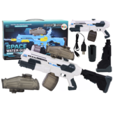 Elektrisch waterpistool - wit en grijs - 500 ml tank - 9m bereik