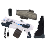 Elektrisch waterpistool - wit en grijs - 500 ml tank - 9m bereik