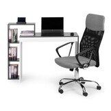 Bureau met kast - modern - 90 x 40 cm tafelblad - 4 planken