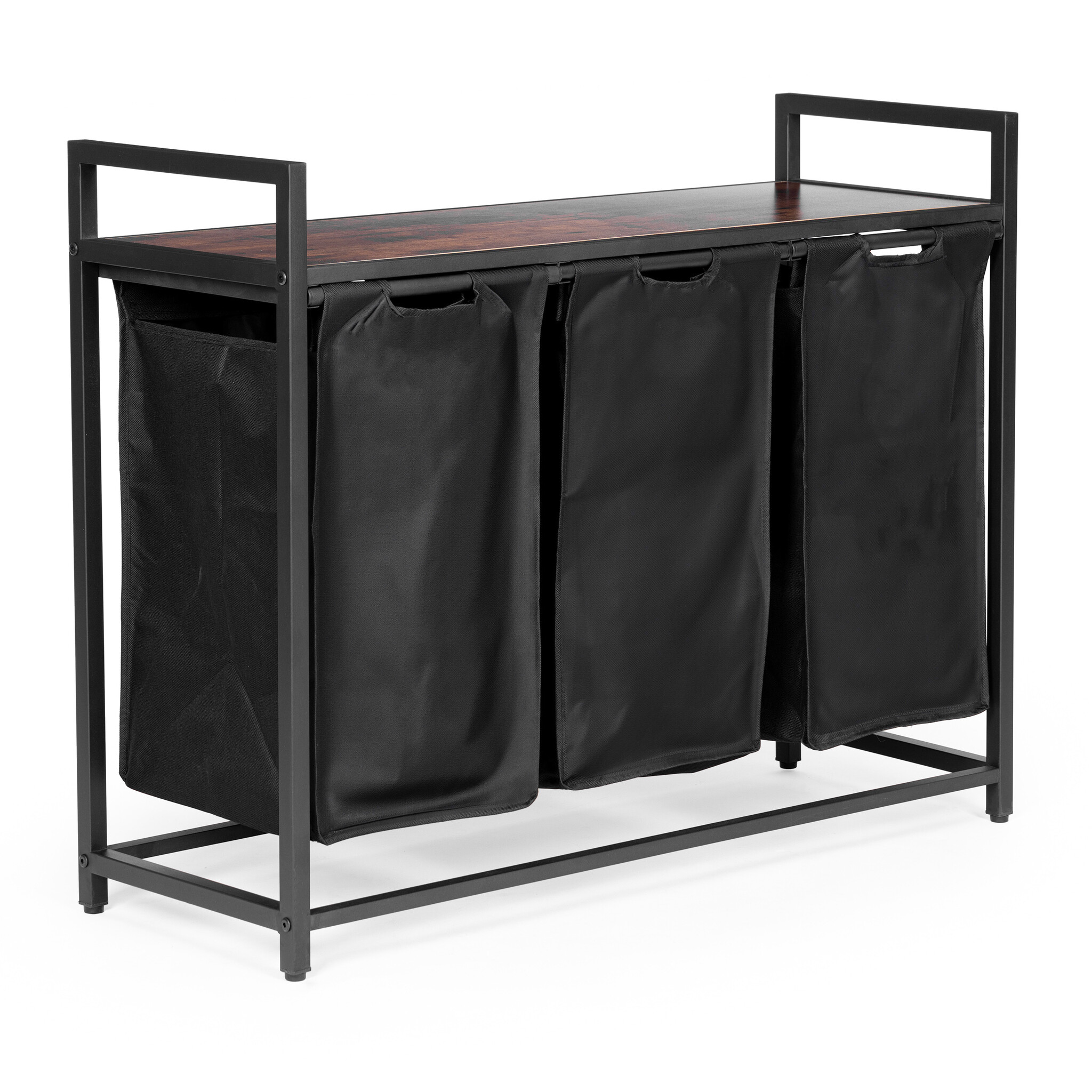 Wasmand 3 vakken - 93 x 73 x 33 cm - 114L - vochtbestendig