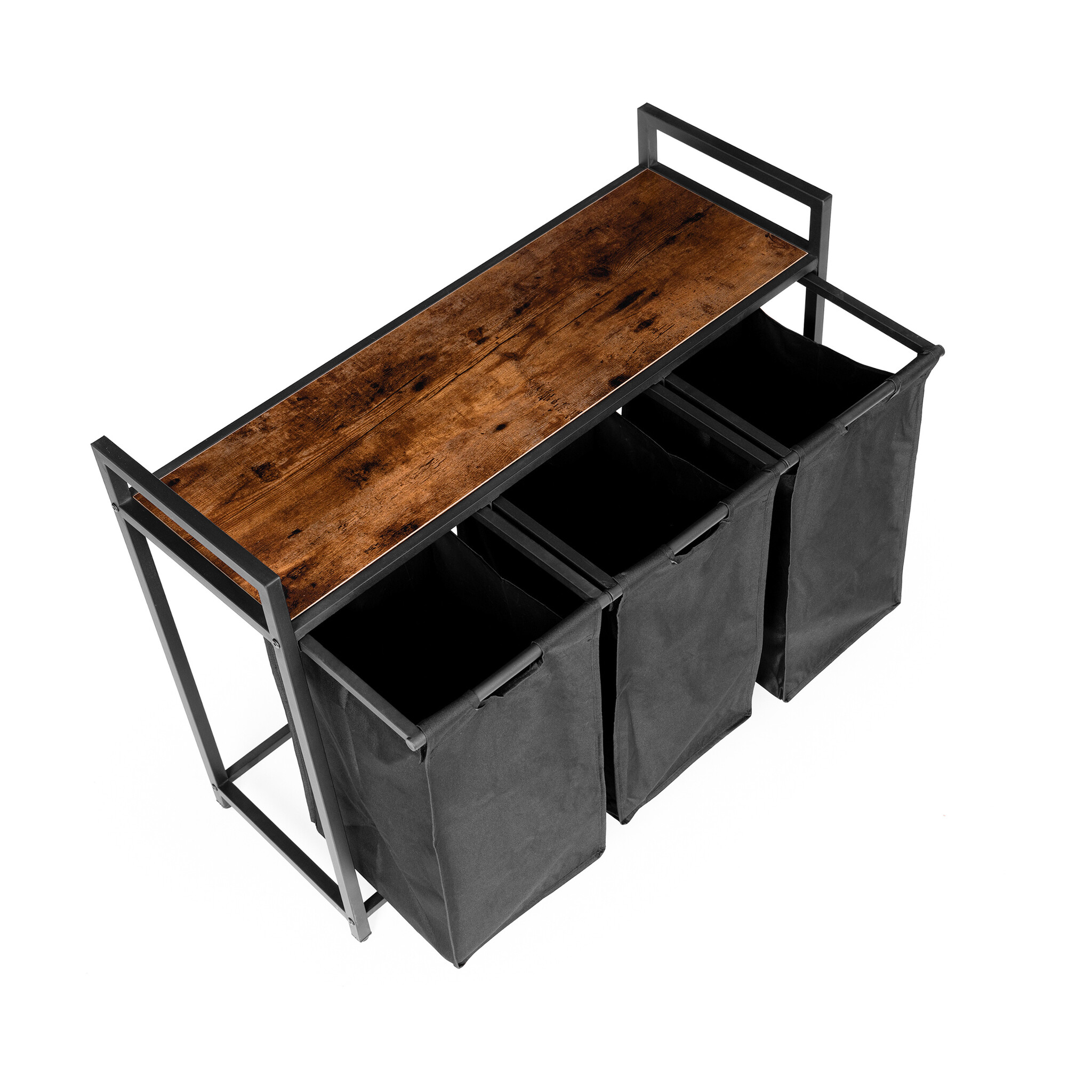 Wasmand 3 vakken - 93 x 73 x 33 cm - 114L - vochtbestendig