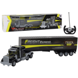 Bestuurbare vrachtwagen - geel - 60 x 13 x 9.5 cm