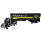 Bestuurbare vrachtwagen - geel - 60 x 13 x 9.5 cm