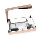 Hoekbureau - MDF tafelblad - metalen structuur - verstelbare voeten