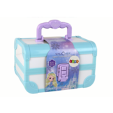 Make up koffer kind - blauw - 19.5x13x13 cm - incl accessoires