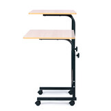 Laptoptafel - metaal en MDF - 43 x 39 x 83 cm - hoogteverstelbaar