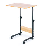 Laptoptafel - metaal en MDF - 43 x 39 x 83 cm - hoogteverstelbaar