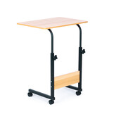 Laptoptafel - metaal en MDF - 43 x 39 x 83 cm - hoogteverstelbaar