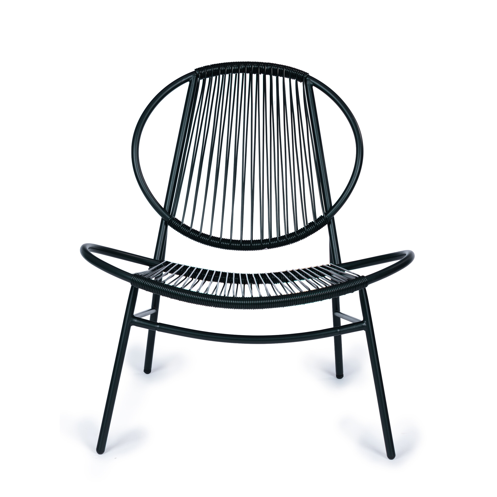 Tuinset - metaal - technorattan - 2 stoelen en tafel