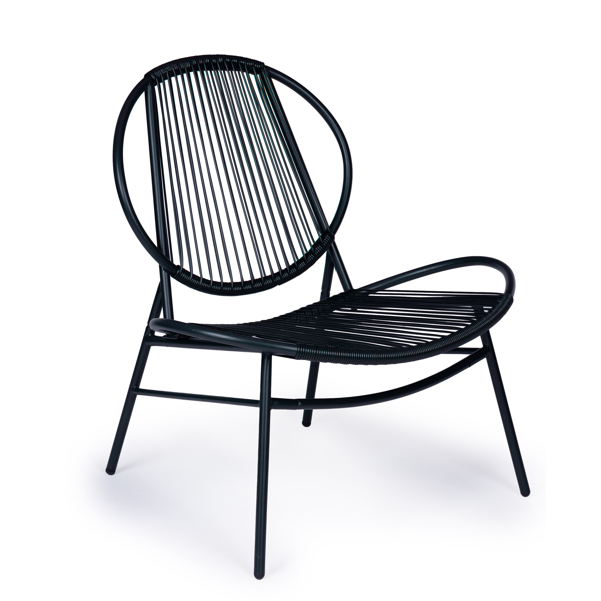 Tuinset - metaal - technorattan - 2 stoelen en tafel
