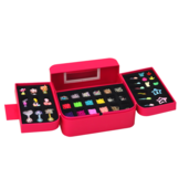 Kindersieraden set - roze doos - diverse kralen - 3 kleuren koorden