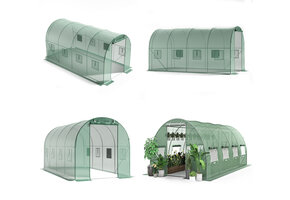 Tunnelkas - verzinkt staal - 200x450x200 cm - UV6-filter folie