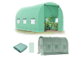 Tunnelkas - verzinkt staal - PE-folie met UV6-filter - 200 x 300 x 200 cm