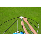 Tuin zwembad - 183x51 cm - onderwaterwereld thema - incl. zonneklep