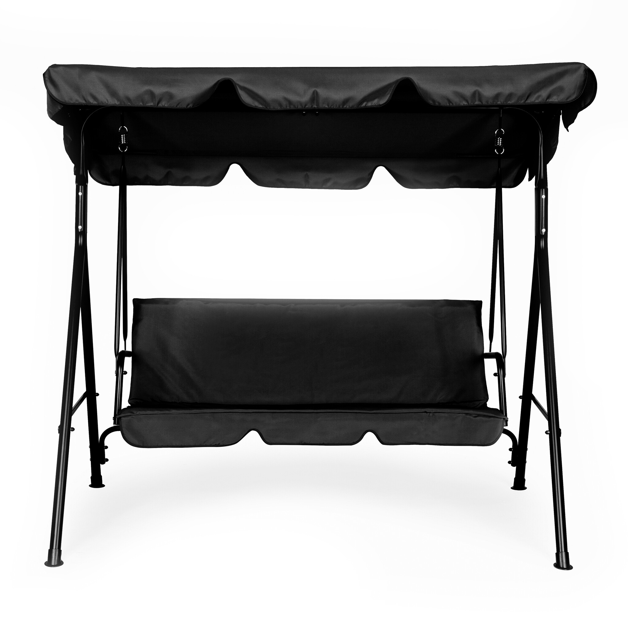 Schommelbank - 3-persoons - staalconstructie - verstelbare luifel