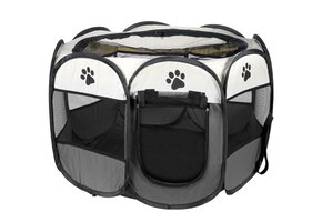 Hondenbox - opvouwbaar - verendraad en gaas - 67x74x46 cm