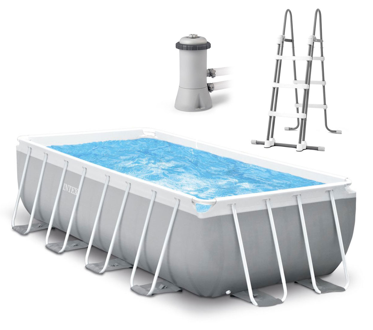 Intex zwembad - 488x244 cm - 10874L capaciteit - inclusief accessoires