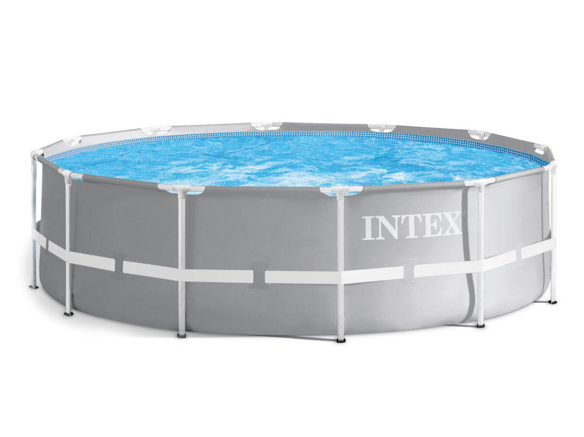 Intex zwembad - 366 cm diameter - 3-laags PVC - inclusief pomp en ladder