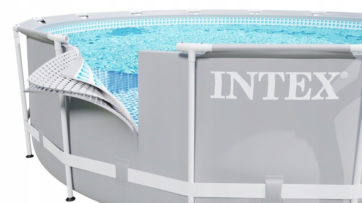 Intex zwembad - 366 cm diameter - 3-laags PVC - inclusief pomp en ladder