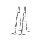 Familiezwembad - 400x200 cm - drielaags PVC - inclusief pomp en ladder