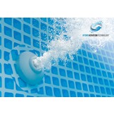 Familiezwembad - 400x200 cm - drielaags PVC - inclusief pomp en ladder