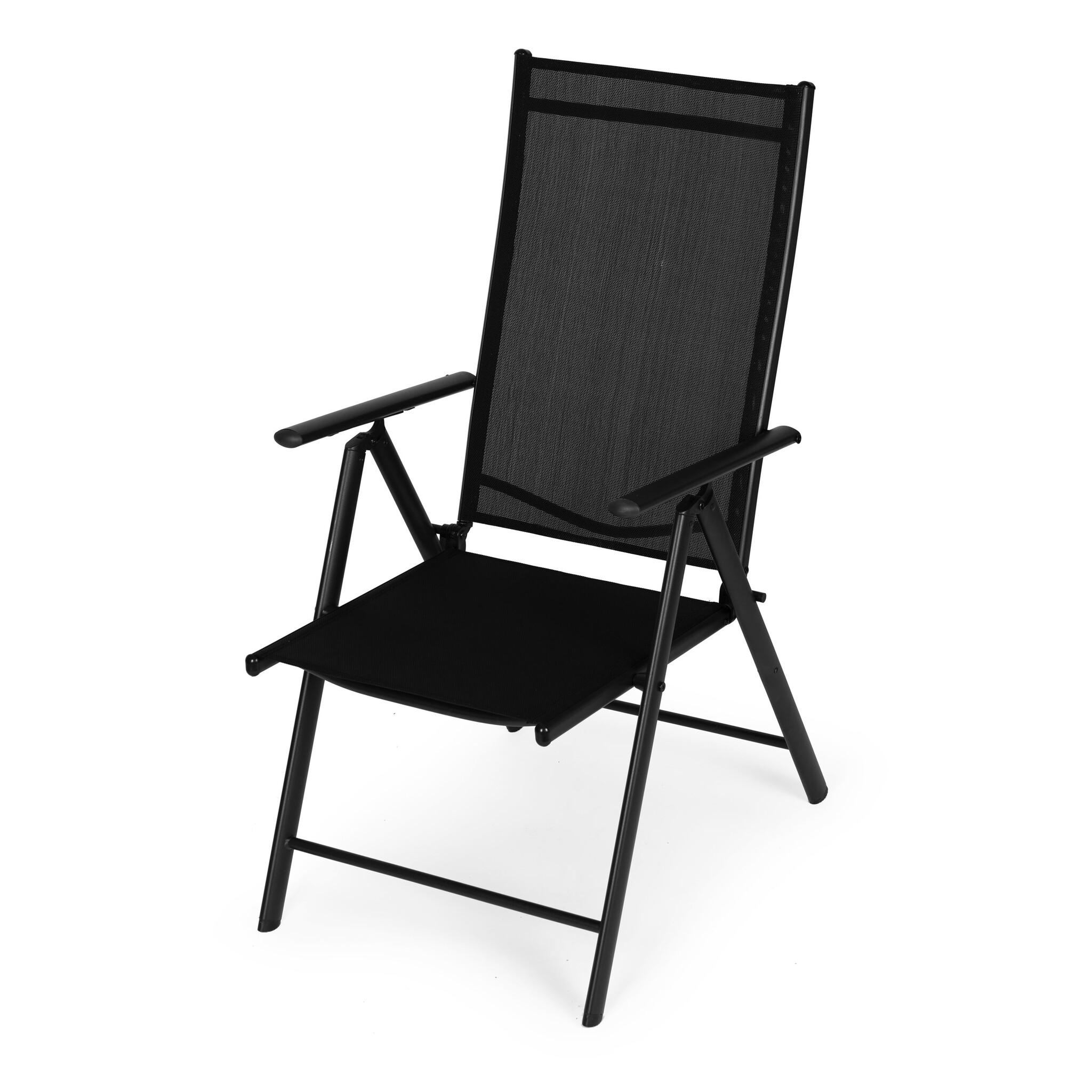 Tuinstoelen - set van 2 - verstelbare rugleuning - inklapbaar - weerbestendig