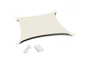 Schaduwdoek waterdicht - beige - 4x4 m - UV-bestendig