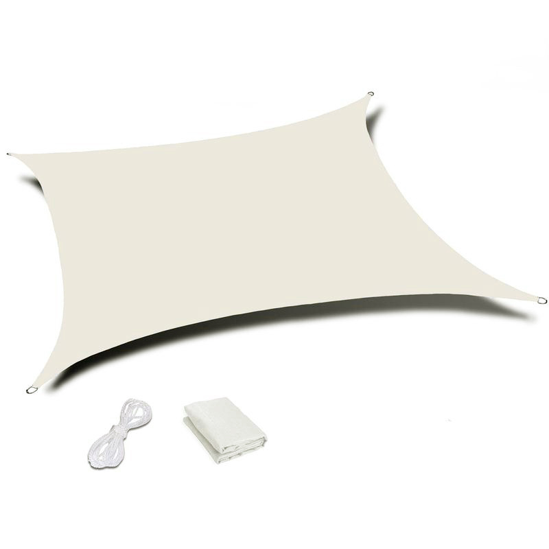 Schaduwdoek waterdicht - beige - 3x3 m - UV-bestendig