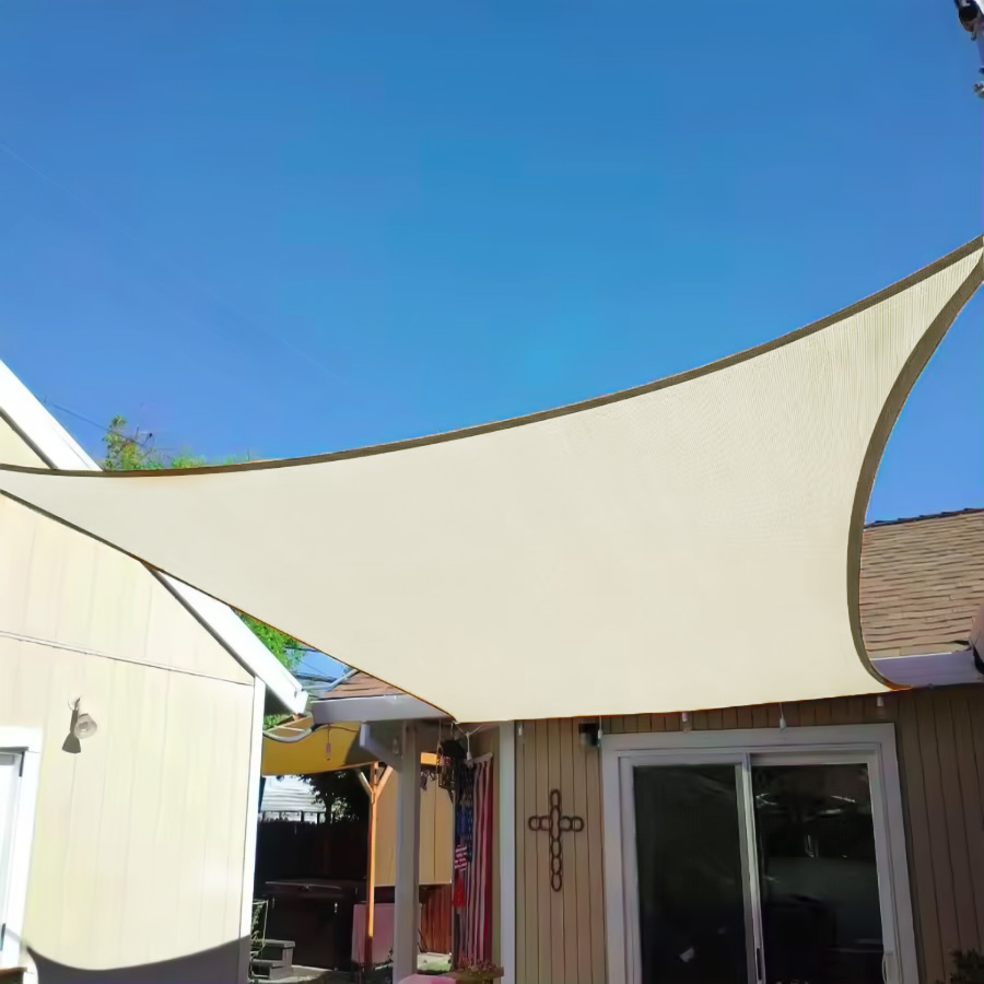 Schaduwdoek waterdicht - beige - 3x3 m - UV-bestendig