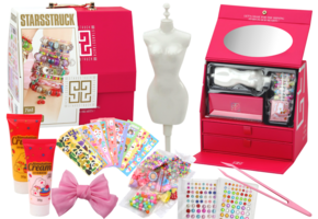 Kindersieraden set - roze kist - 22 x 22 x 14 cm - CE-gecertificeerd