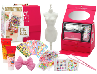 Kindersieraden set - roze kist - 22 x 22 x 14 cm - CE-gecertificeerd