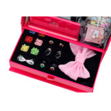 Kindersieraden set - roze kist - 22 x 22 x 14 cm - CE-gecertificeerd
