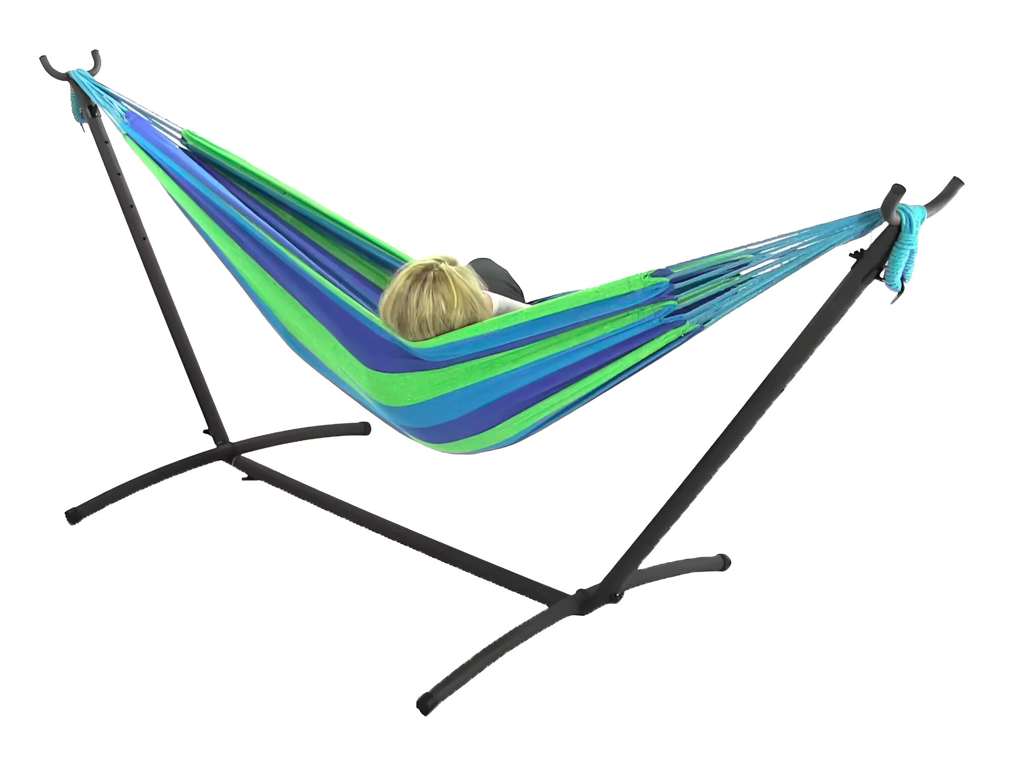 Hangmat standaard - zwart - 100 x 263 x 108,5 cm - max 150 kg