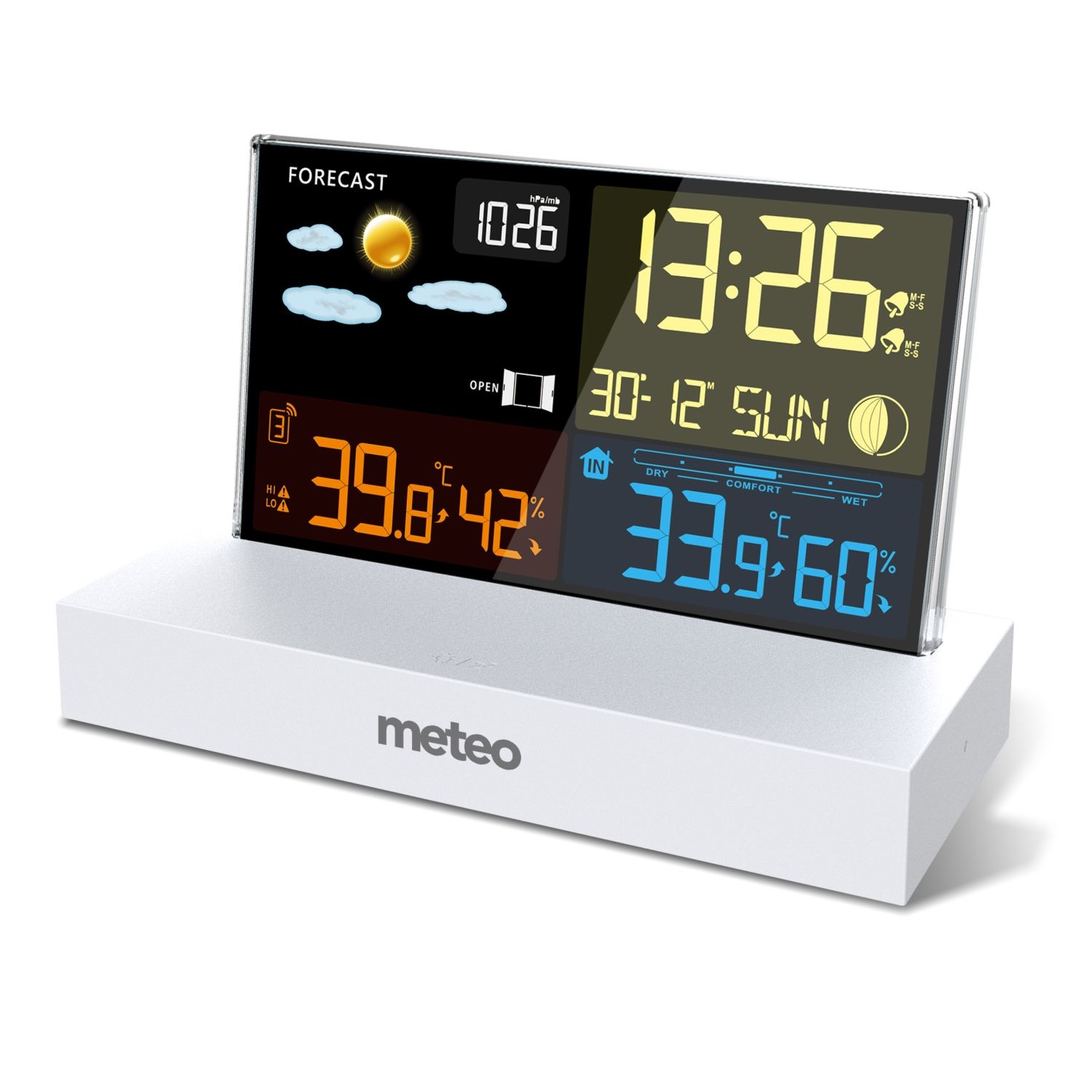 Weerstation - draadloos - barometer - wekkerfunctie