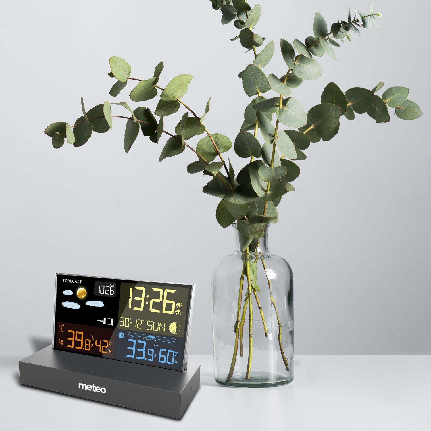 Weerstation - draadloos - binnen/buiten temperatuur - weersvoorspelling