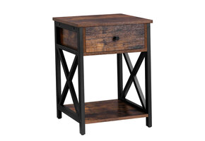 Stalen kast - rustiek bruin - 40x40x57 cm - zelfmontage