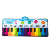 Dansmat - regenboog kleuren - 120 x 46 cm - 8 instrumenten