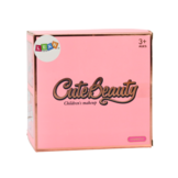 Make up koffer kind - kleurrijke glitters - rozen en nagellak - 17.5x17x12.5 cm