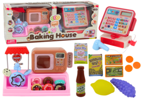 Kassa speelgoed - 56x21.5x14 cm - incl geld