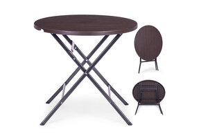 Inklapbare tafel - HDPE houtimitatie - 7,5 kg - weerbestendig