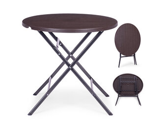 Inklapbare tafel - HDPE houtimitatie - 7,5 kg - weerbestendig
