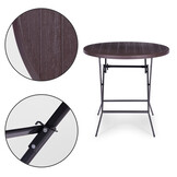 Inklapbare tafel - HDPE houtimitatie - 7,5 kg - weerbestendig